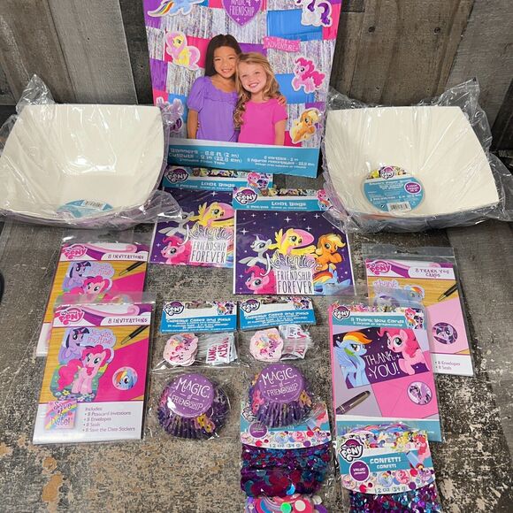 My Little Pony Birthday Party Decoration Supplies Invitations, Thank , Backdrop